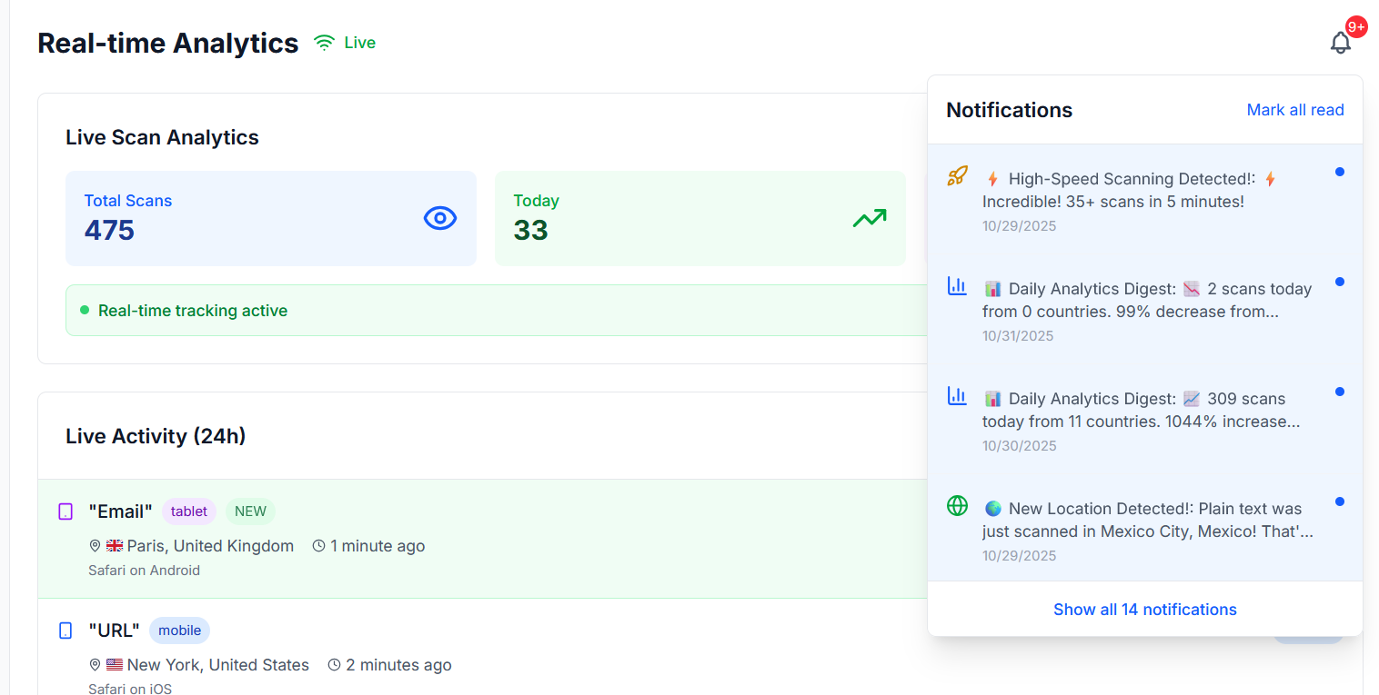 TheQRCode.io - Screenshot 3 showing product features and functionality