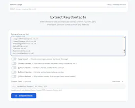 Bulk Contact Finder – Extract ContactsAI gallery image