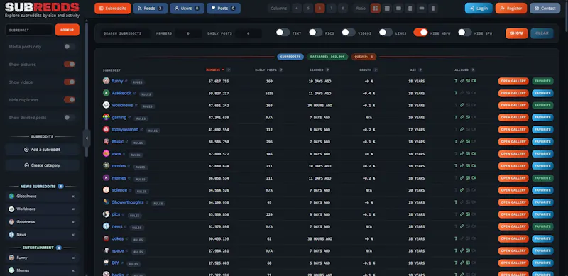 SubRedds screenshot 1
