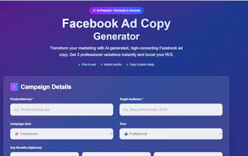 AI Facebook Ad Copy Generator gallery image