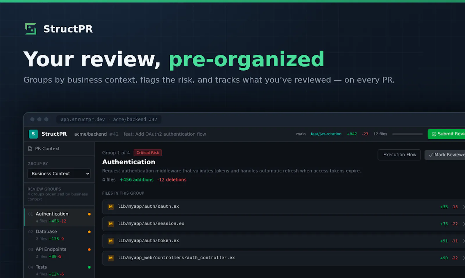 StructPR screenshot 2