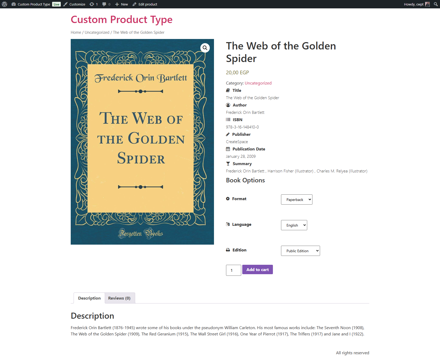 ประเภทผลิตภัณฑ์ที่กำหนดเองสำหรับ WooCommerce Pro media 7