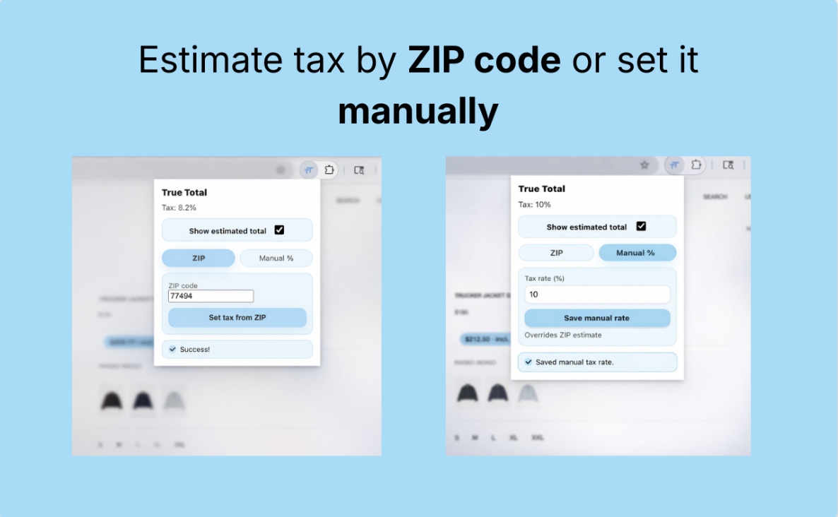 True Total - Main product screenshot demonstrating key features and user interface