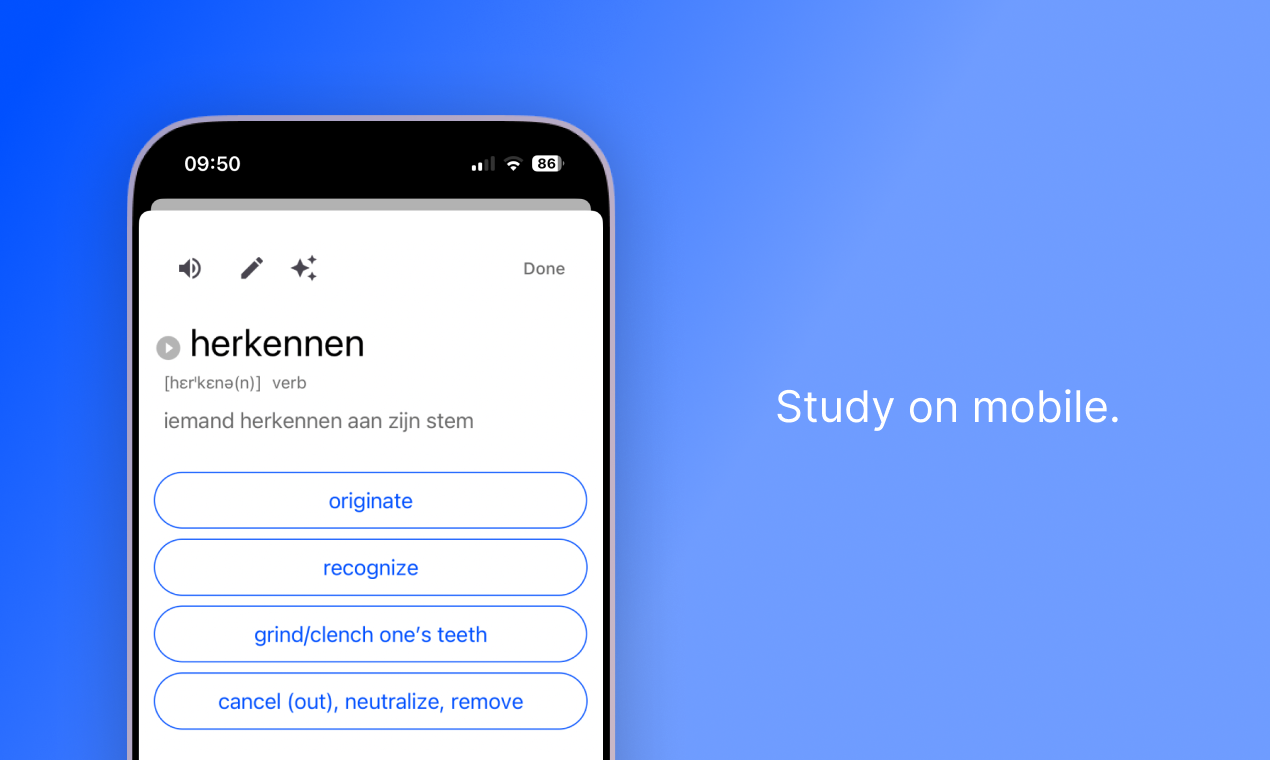 Vocably - a language learning tool gallery image