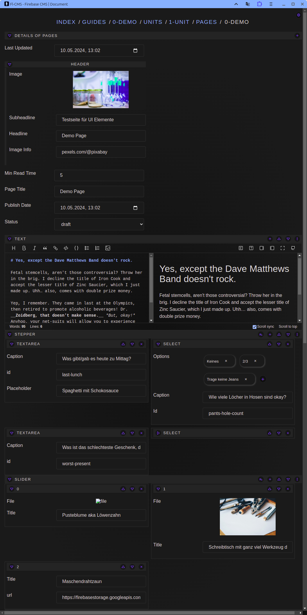 Firelighter CMS - Screenshot 5 showing product features and functionality