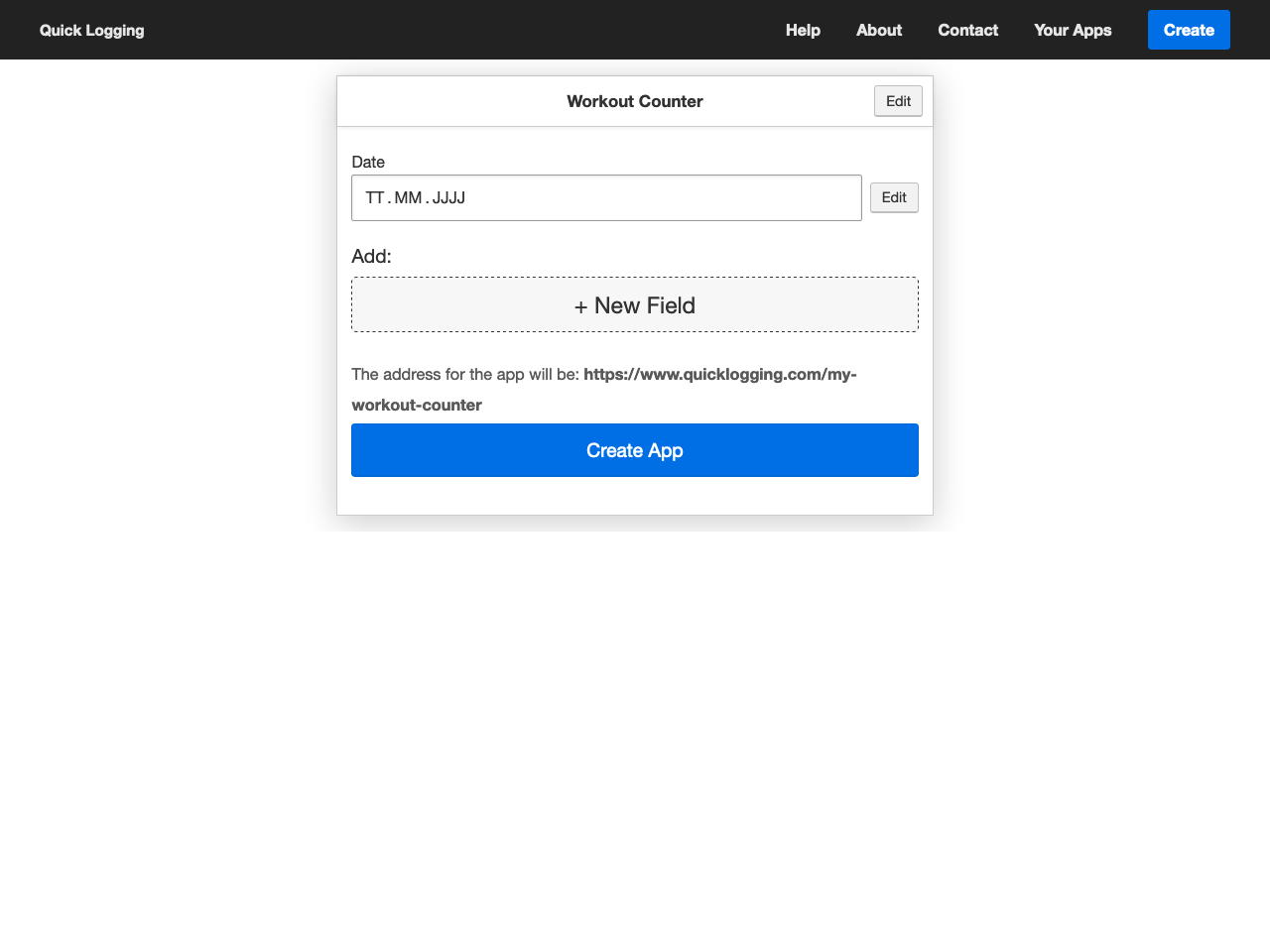 Quick Logging gallery image