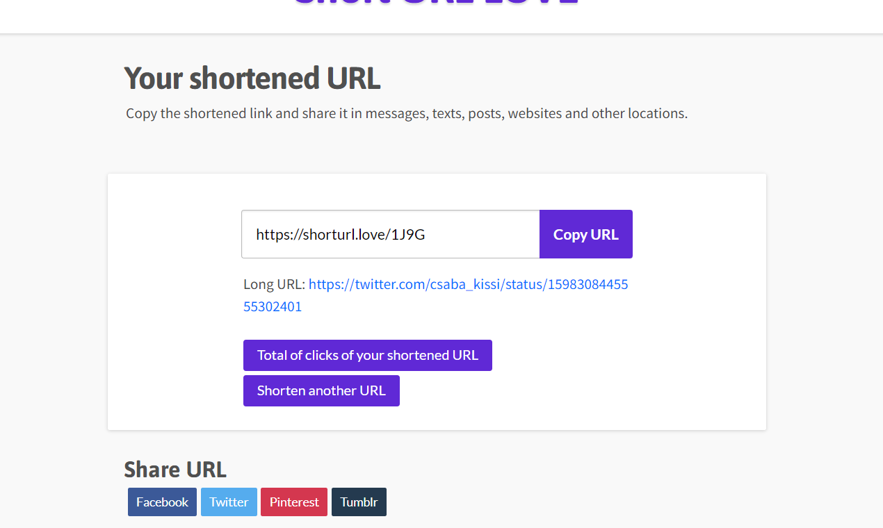 Shorturl是縮短URL的免費工具 media 3