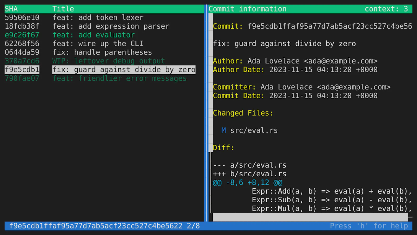 Git Tailor screenshot 5