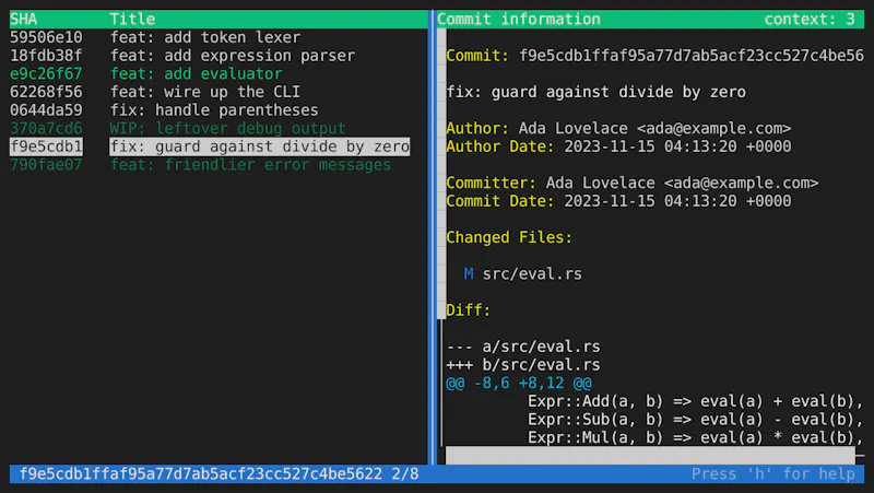 Git Tailor screenshot 5
