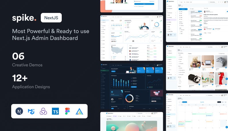 Modelo de painel de administração do spike a seguir.js media 4