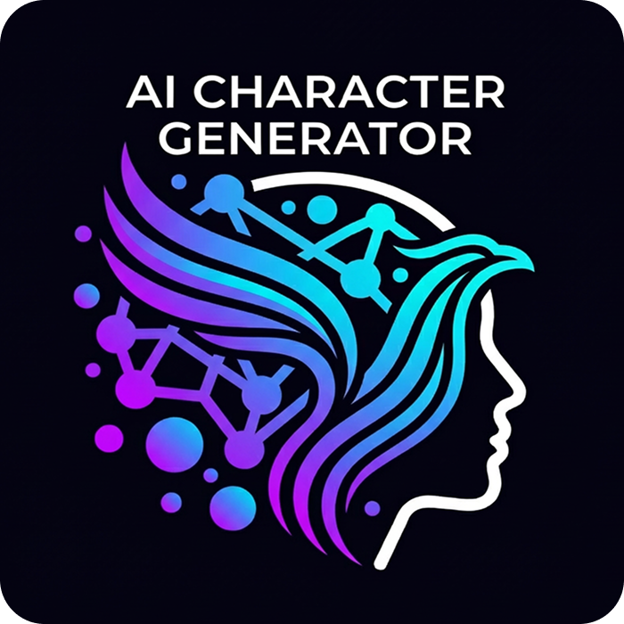 AI Character Generator - Product Hunt launch logo and brand identity