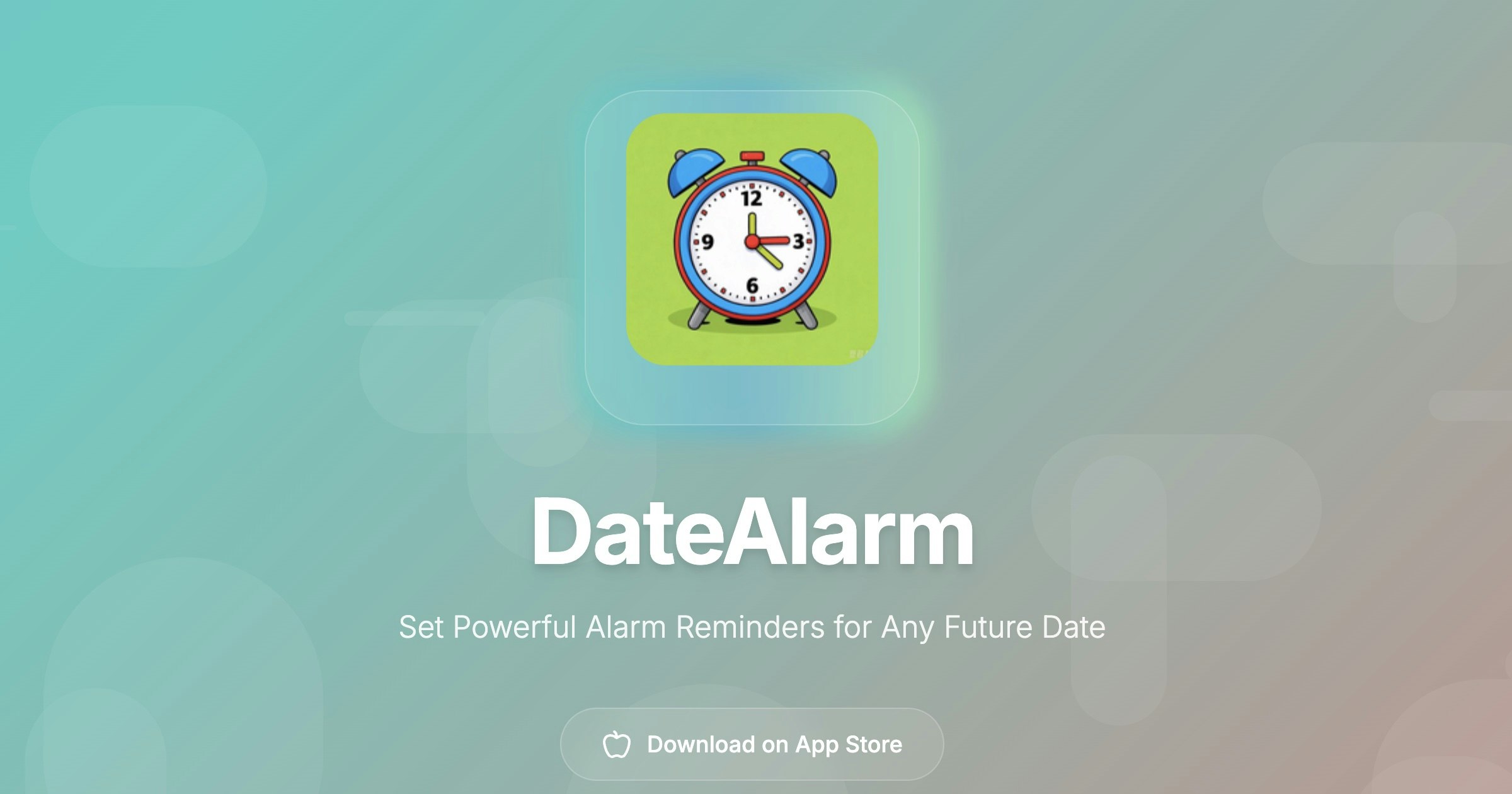 DataAsmarm - Establezca alarmas fuertes para cualquier fecha futura en su iPhone. media 1