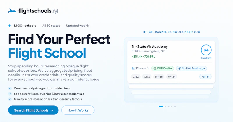 flightschools.fyi screenshot 2