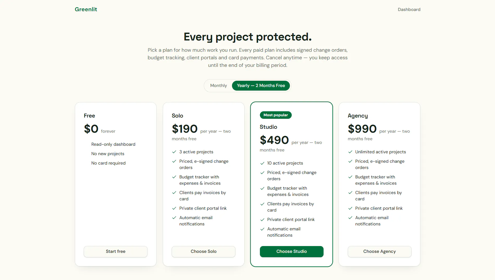Greenlit — Stop giving away scope creep gallery image