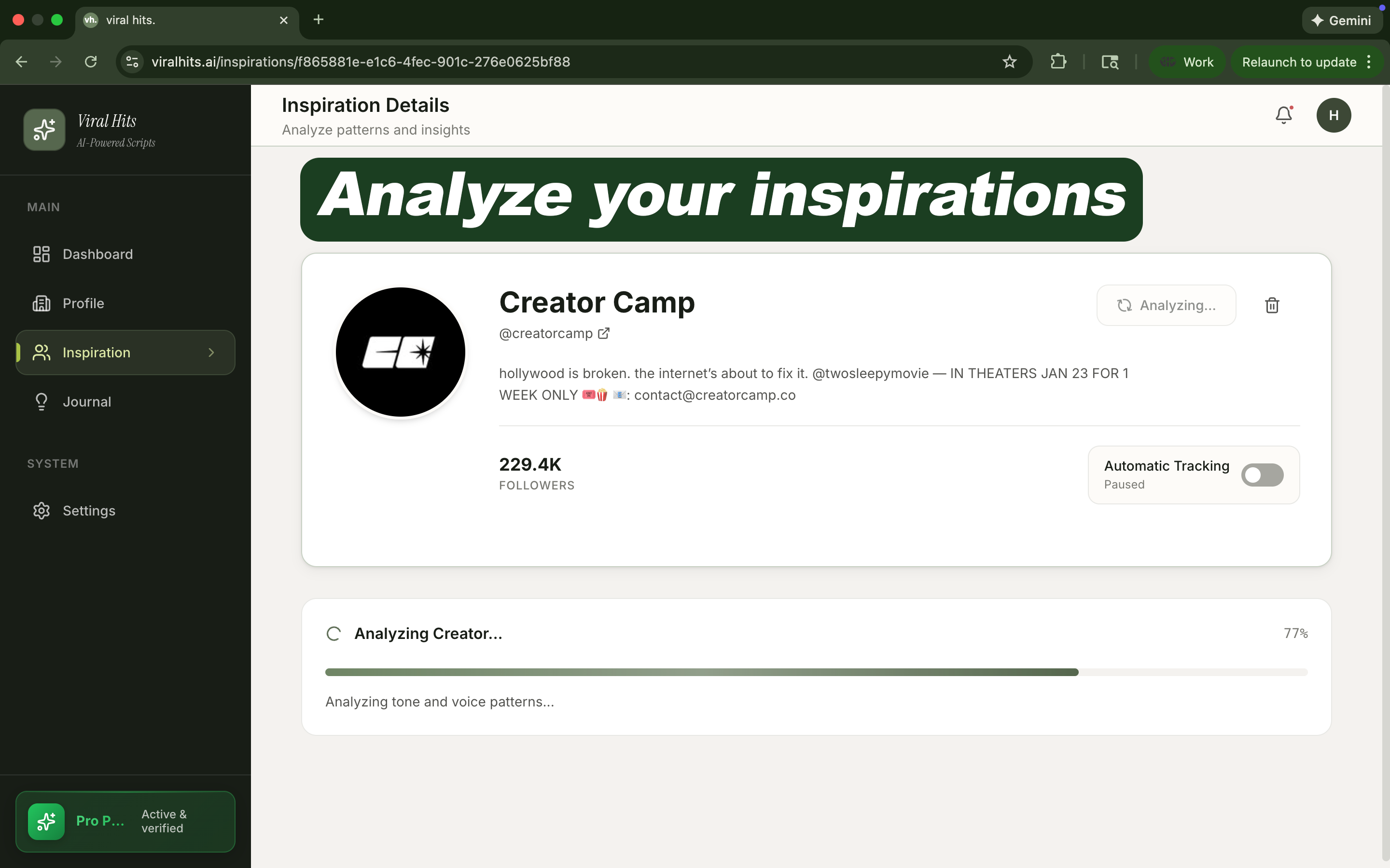 viral hits. - Screenshot 3 showing product features and functionality