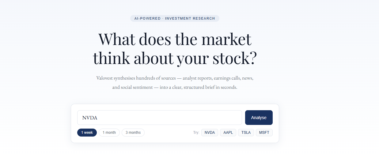 Valovest — Investment Research Synthesis gallery image