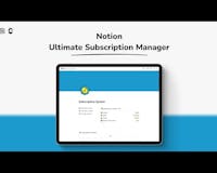 Notion Ultimate Subscription Manager media 1