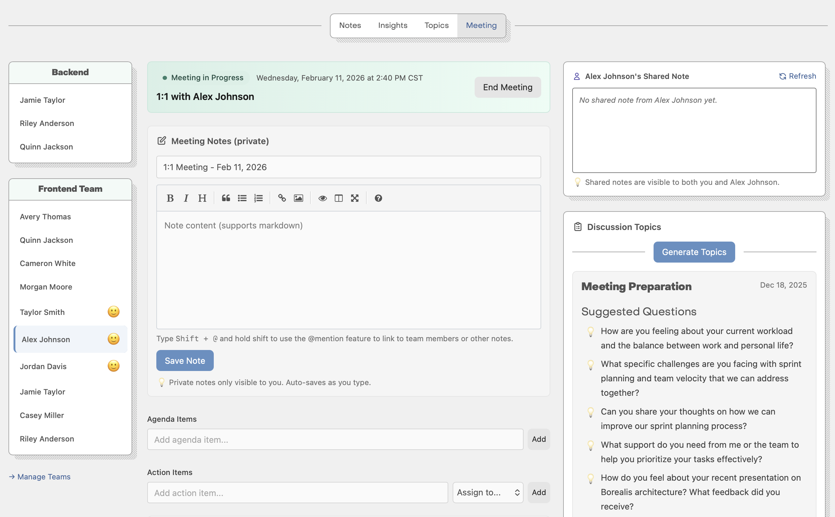 Confab - Main product screenshot demonstrating key features and user interface