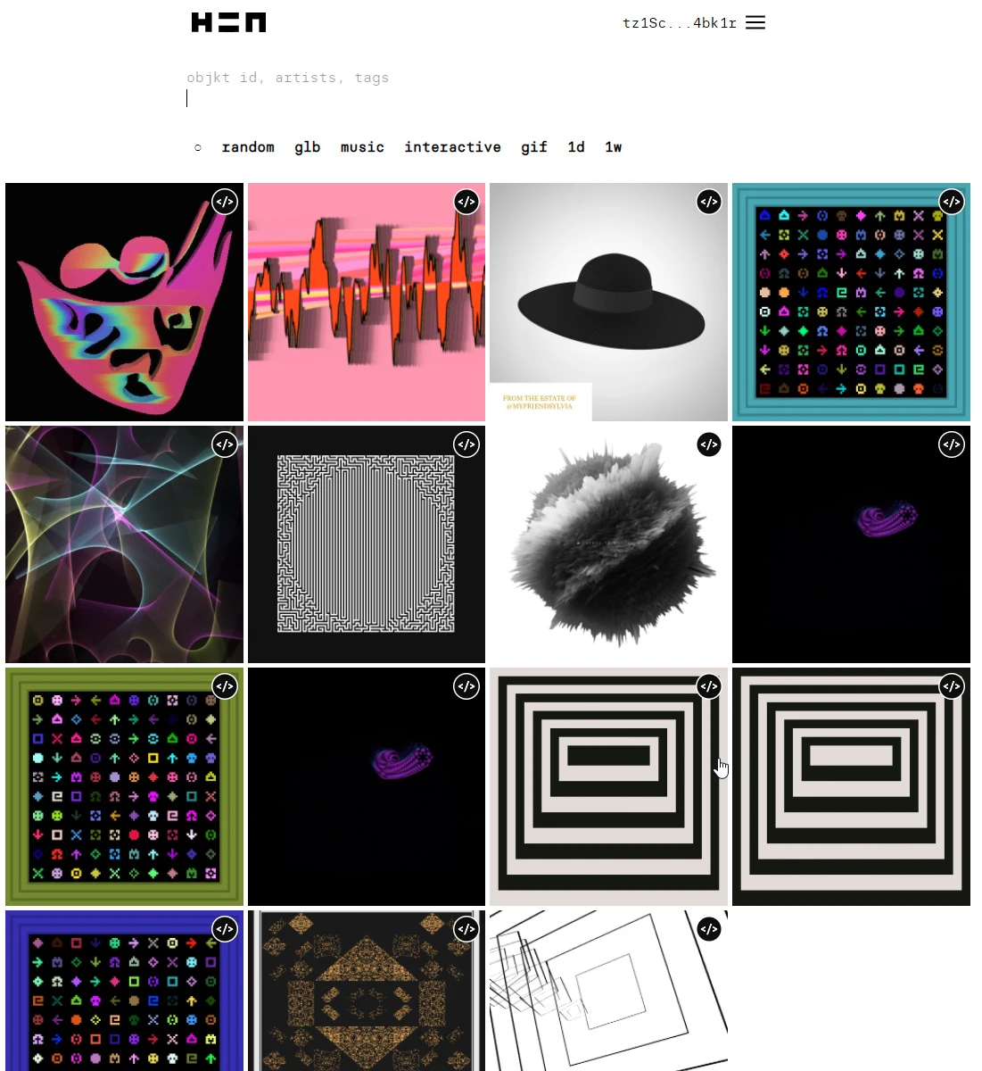 hic et nunc NFT marketplace