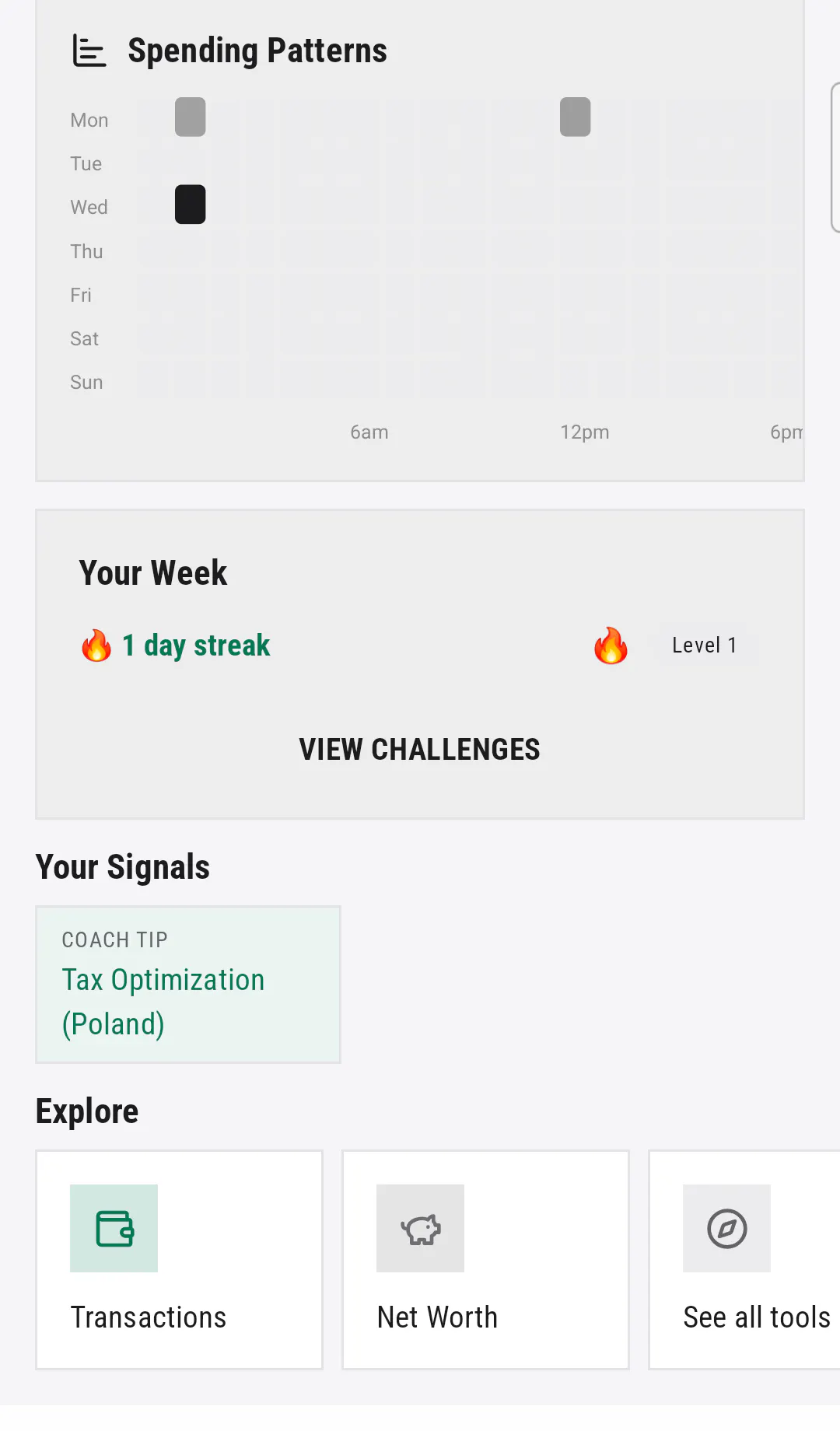 Fainto: Private Budget Tracker gallery image