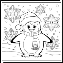 Lovely Cute Christmas Coloring,Cozy Kids gallery image