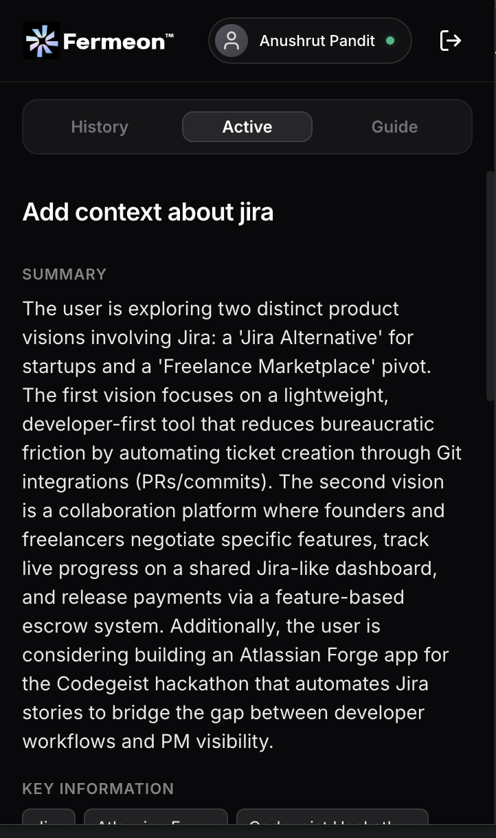 Fermeon - Screenshot 3 showing product features and functionality