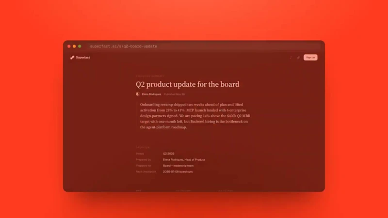 Superfact screenshot 1 (video preview)