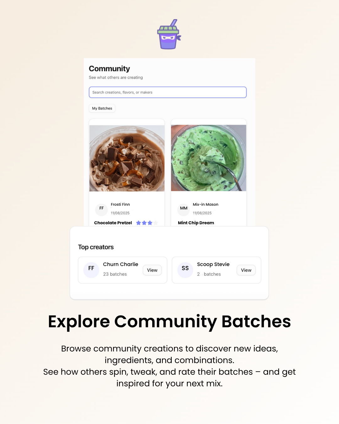 Batchd - Log & Explore Creami Creations gallery image