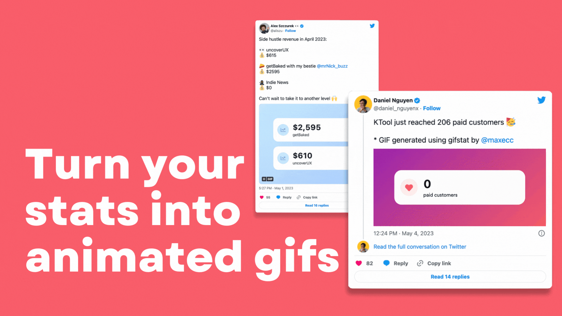 startuptile gifstat-Turn your stats into animated gifs