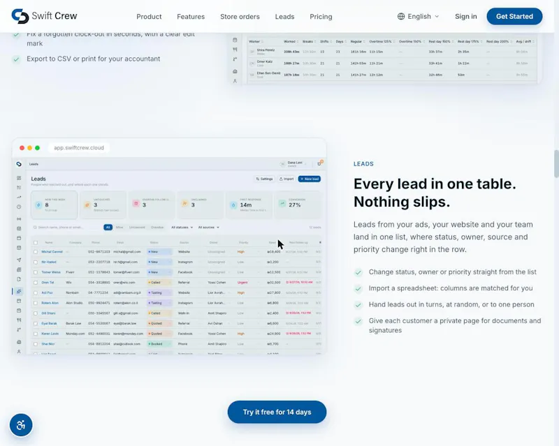SwiftCrew screenshot 3