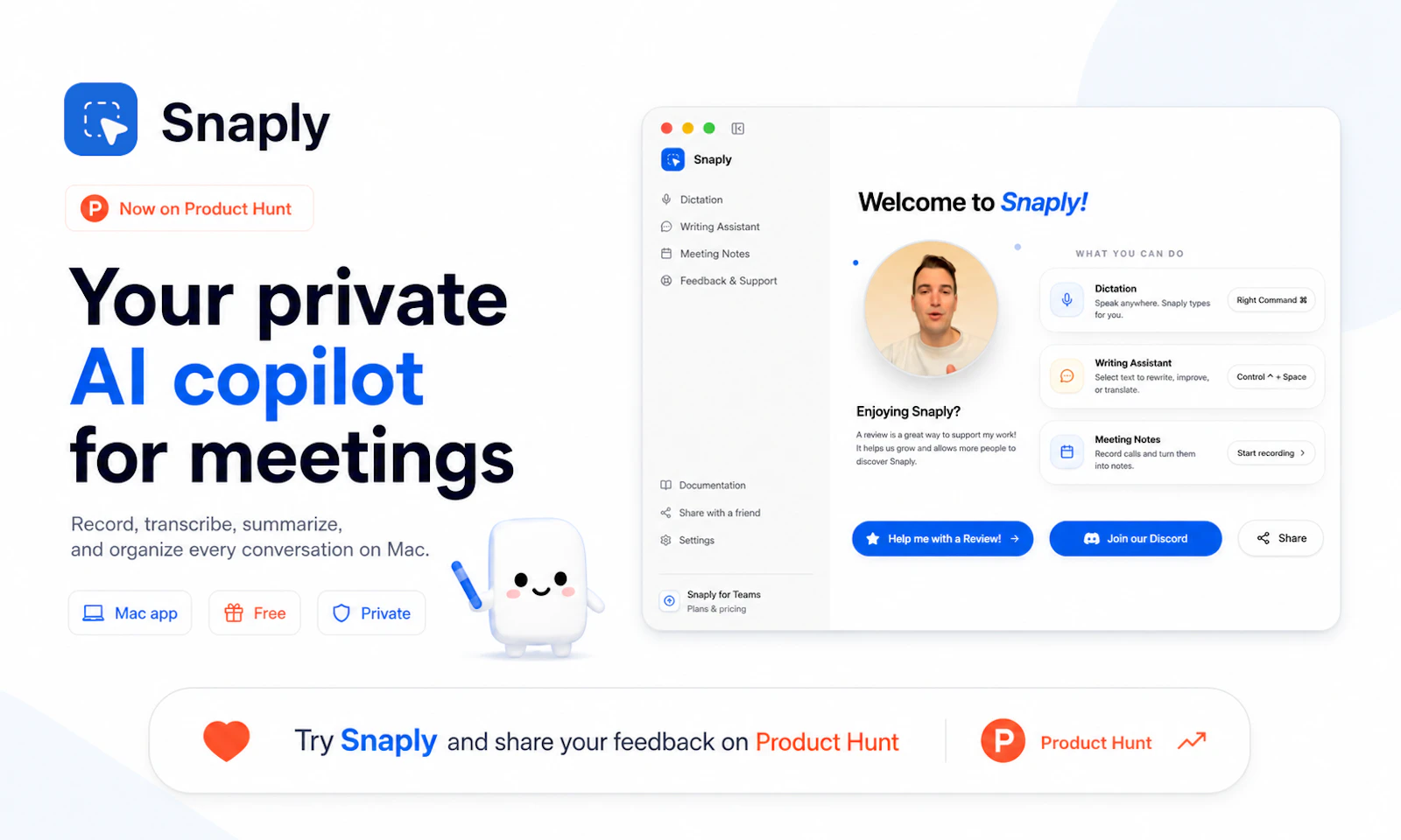 AI meeting notes by Snaply screenshot 2
