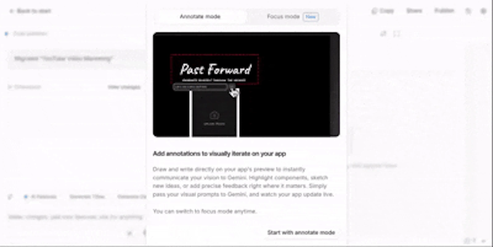 Google AI Studio Focus Mode screenshot 3