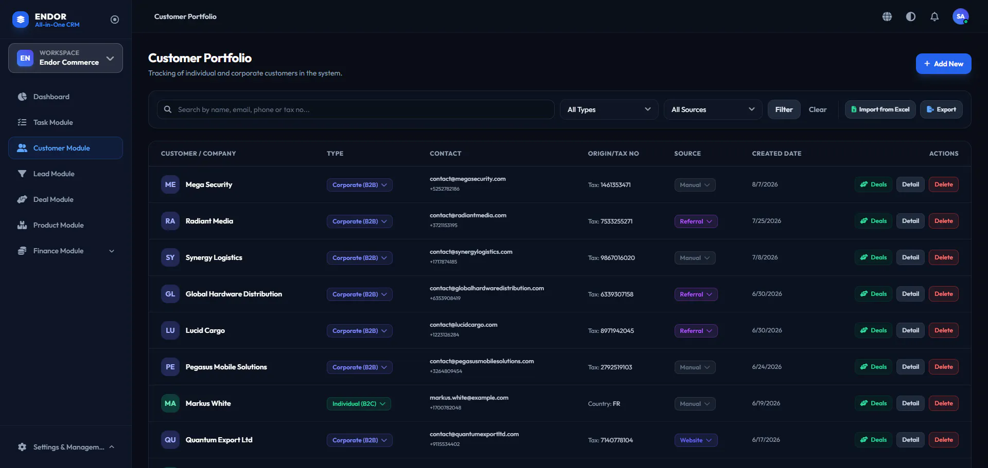 Endor All-in-One CRM gallery image