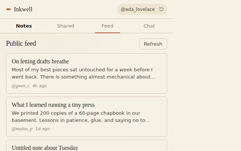Inkwell screenshot 2