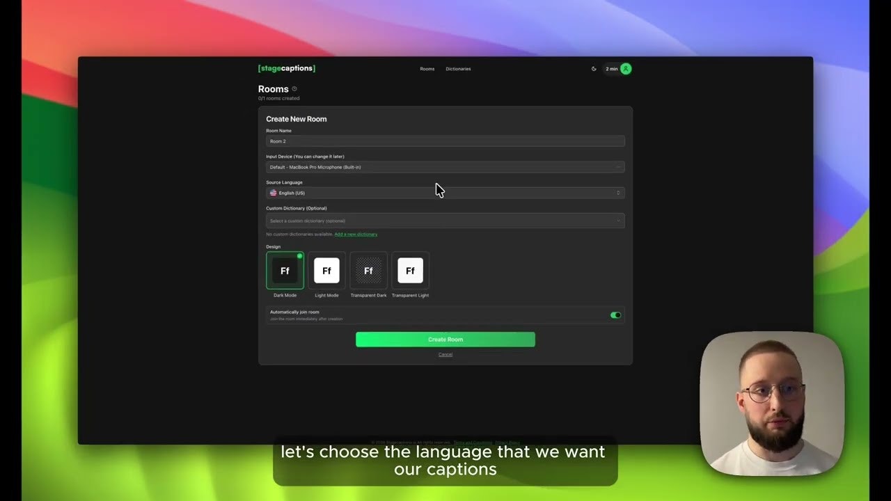 stagecaptions.io gallery image