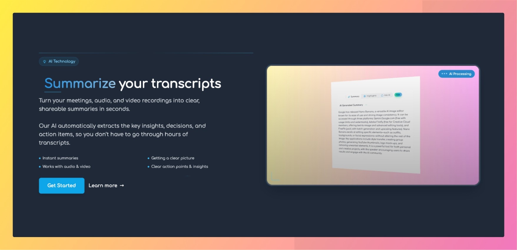Média Transgate AI - Transcrire, résumer et discuter avec vos enregistrements 4