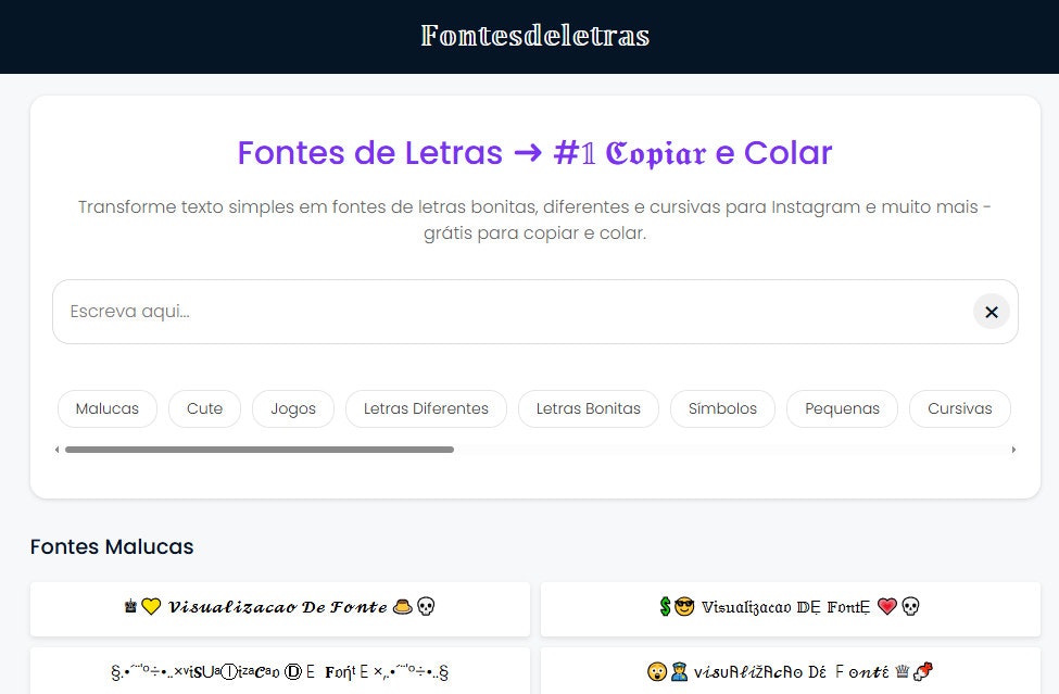 FontesdeLetras.com.br - Fontes de Letras'ta saniyeler içinde süslü mektup stilleri bulun medya 1