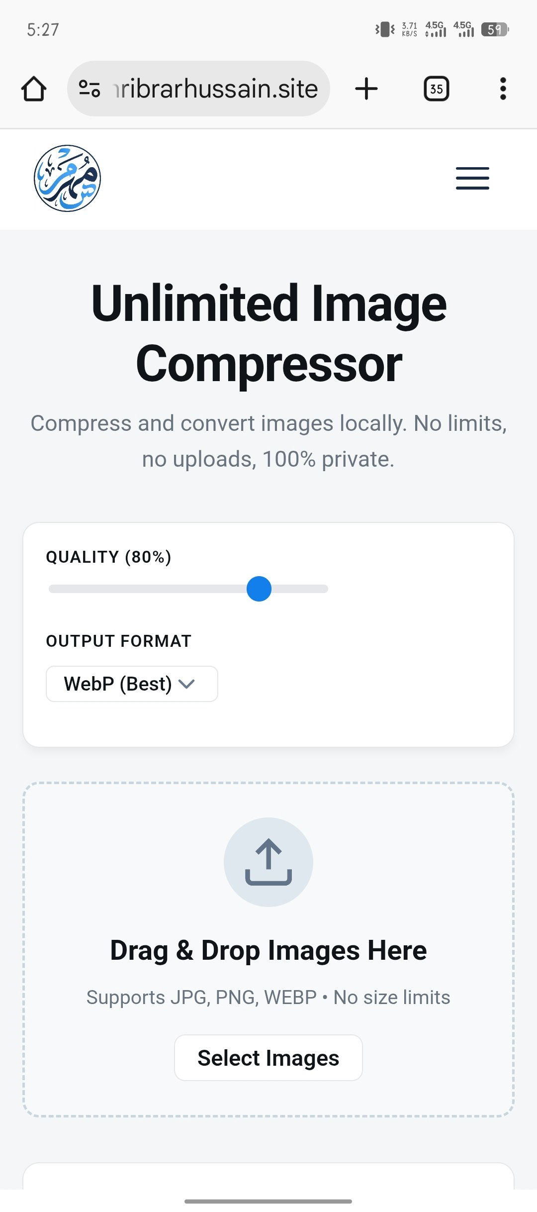 Free Unlimited Image Compressor  gallery image
