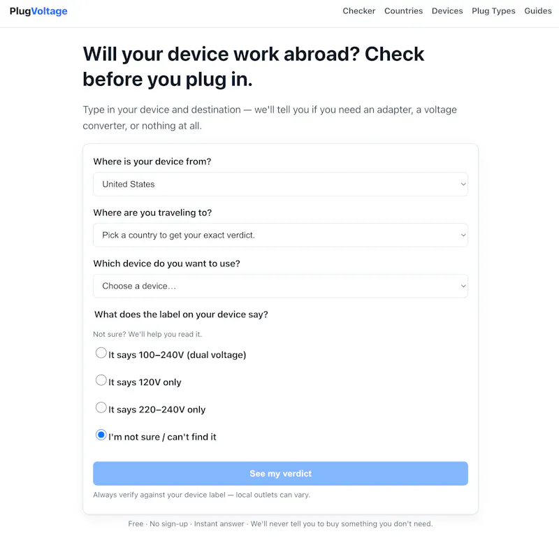 PlugVoltage screenshot 1