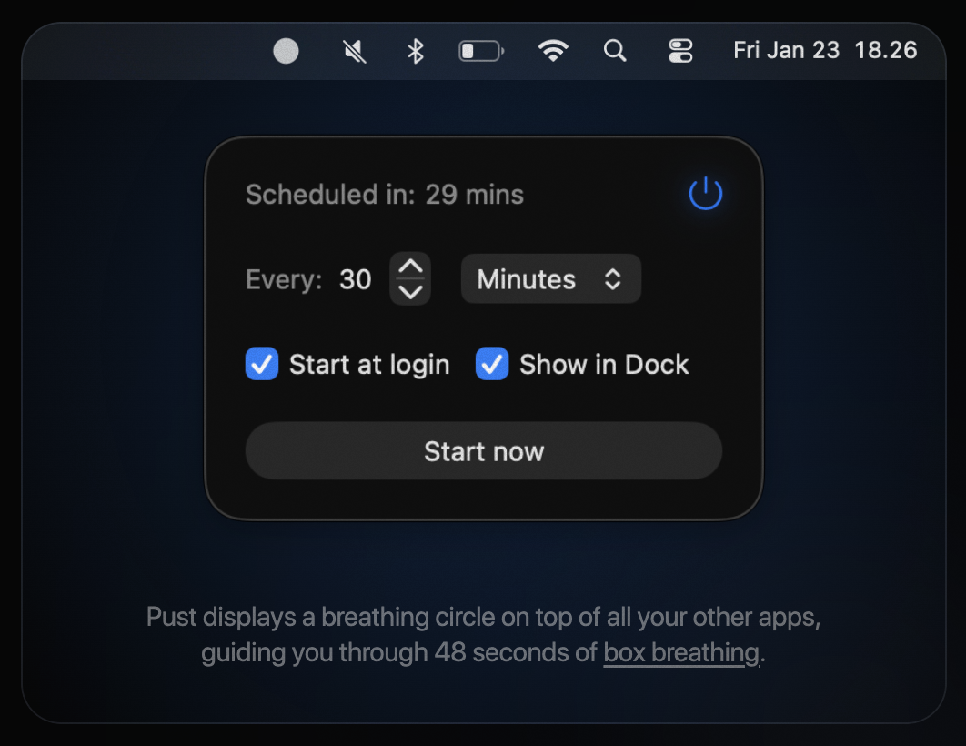 Pust for macOS - Screenshot 2 showing product features and functionality
