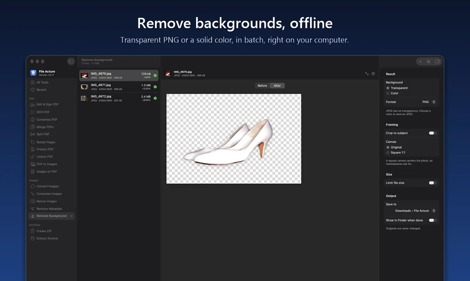 File Acture screenshot 3