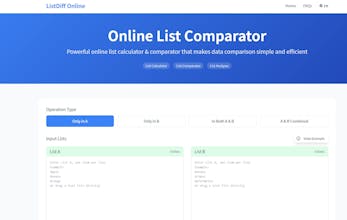List Diff Online gallery image