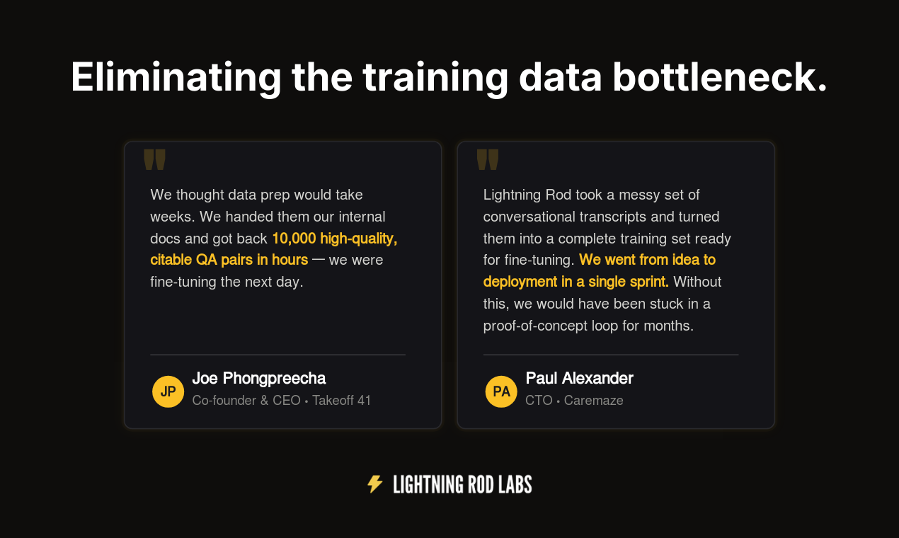 Lightning Rod: Training Data Generator gallery image