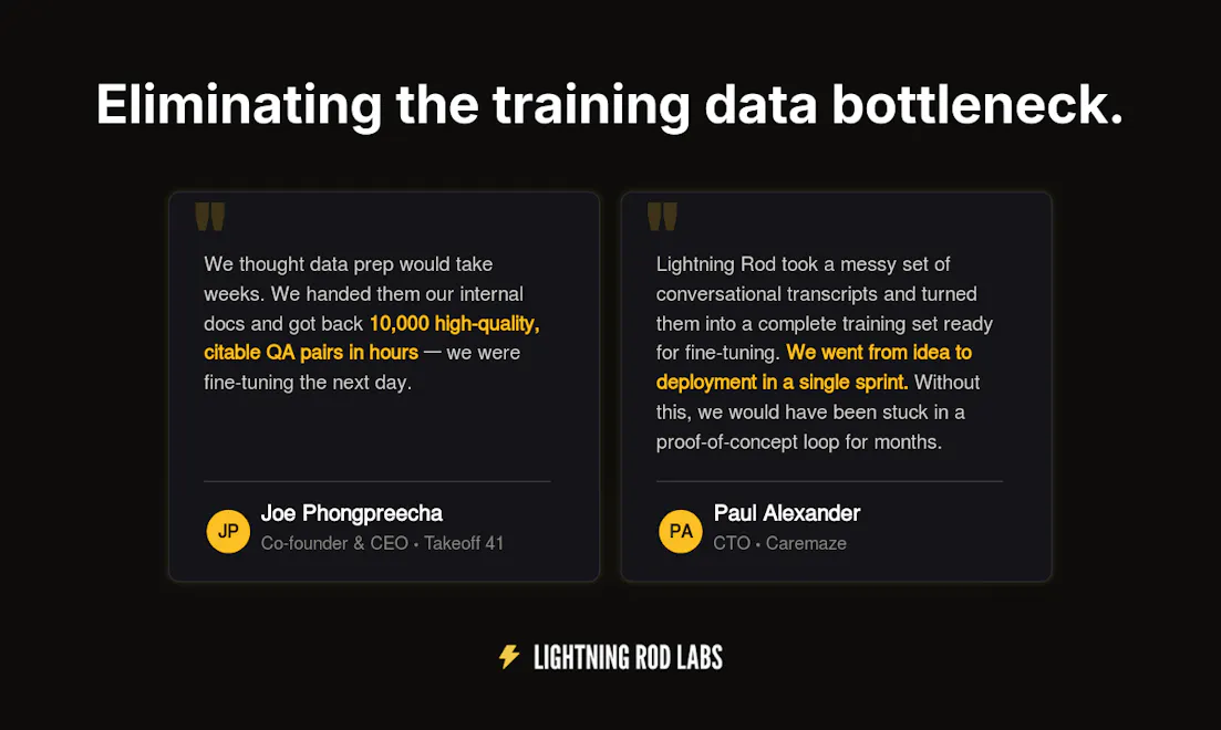 Lightning Rod: Generate training data screenshot 4