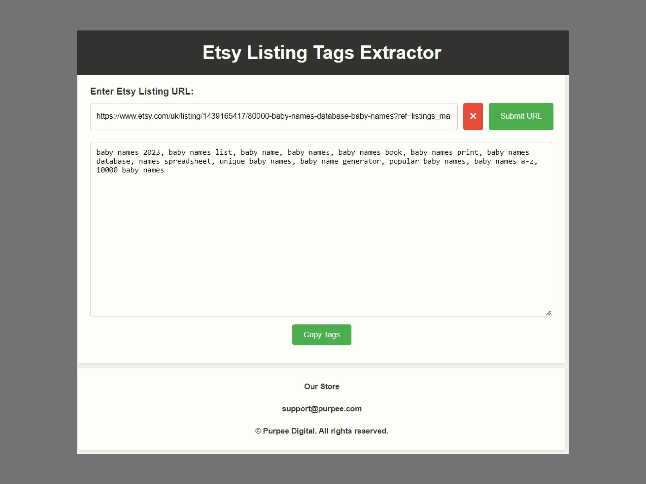 Etsy Tags Extractor - Extract Tags & Elevate Etsy Sales media 1
