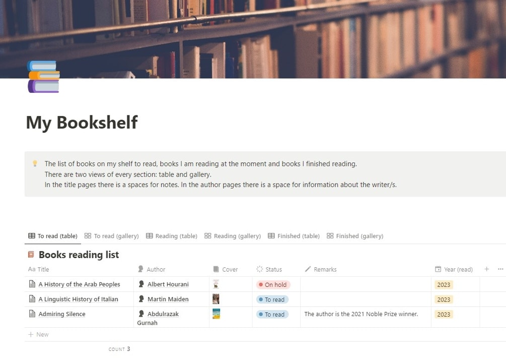 My Bookshelf gallery image