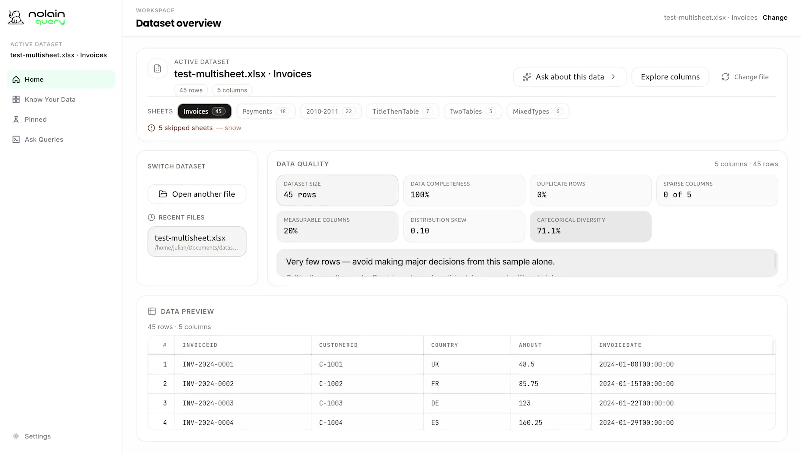 nolainquery screenshot 4