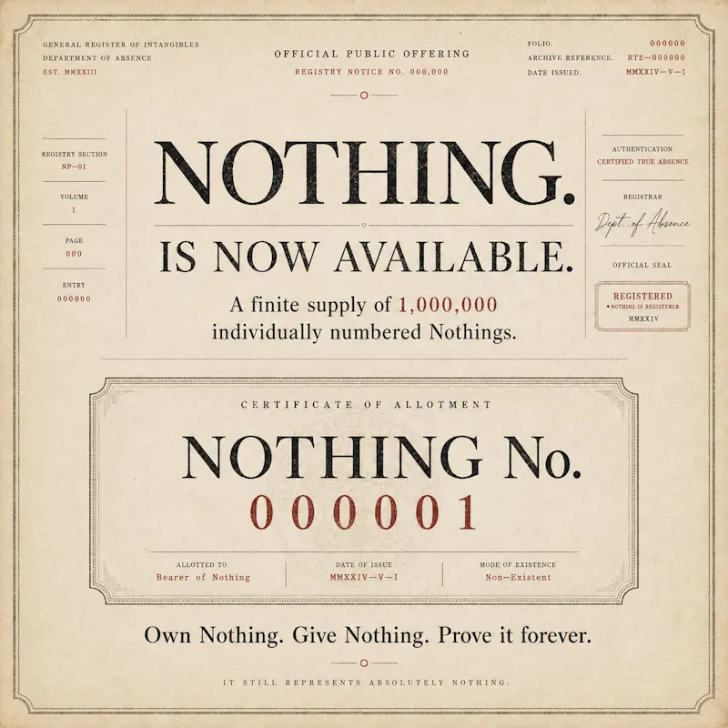 NOTHING. screenshot 2