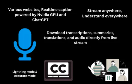 Live subtitle with translation gallery image