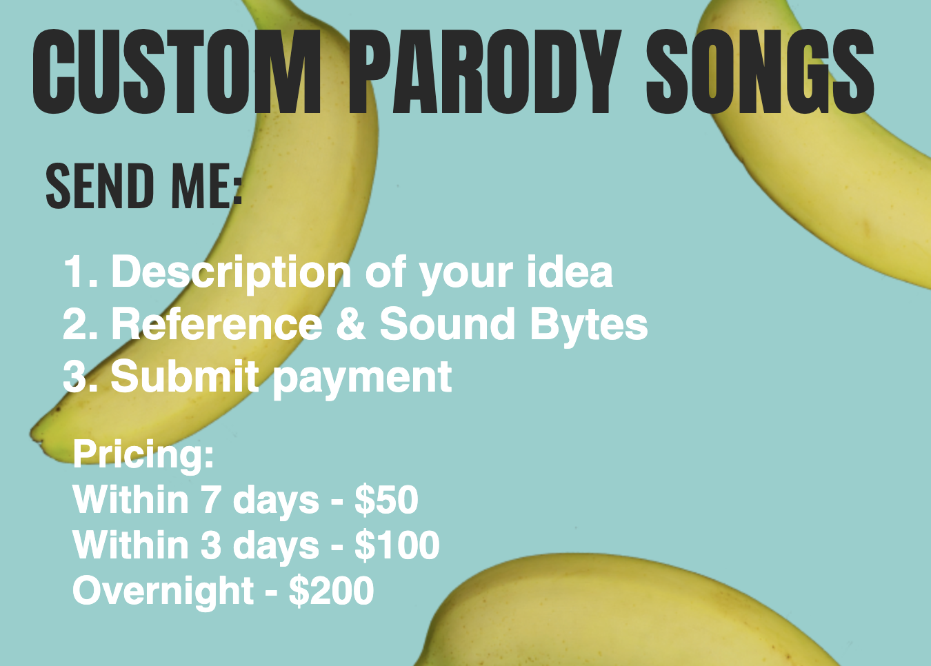 Custom Parody Songs